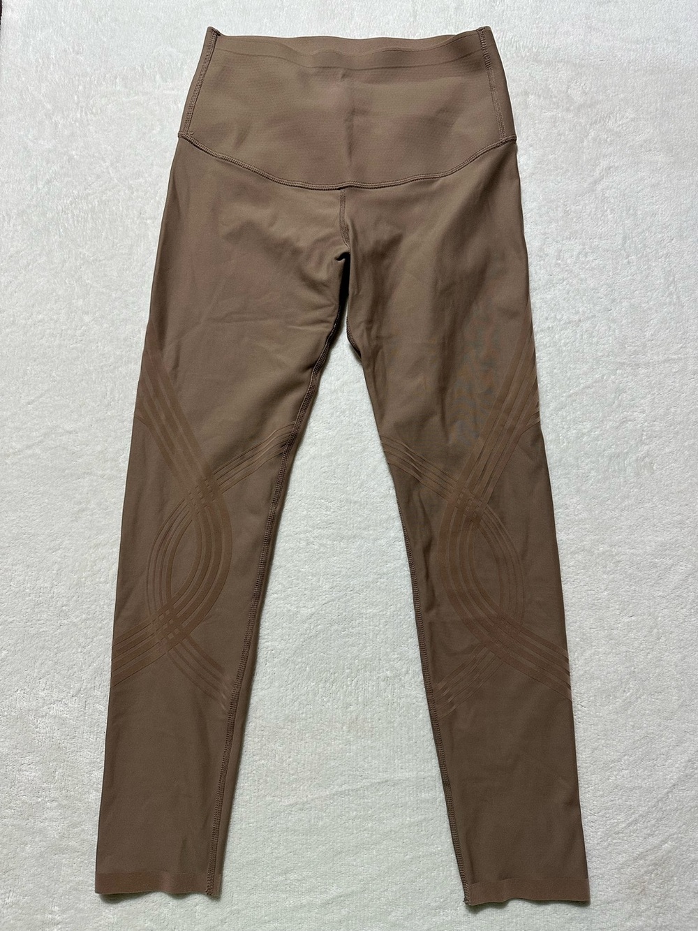 Fanka Womens Small Tan High Waisted Body Sculpt 7/8 Leggings Activewear Sports